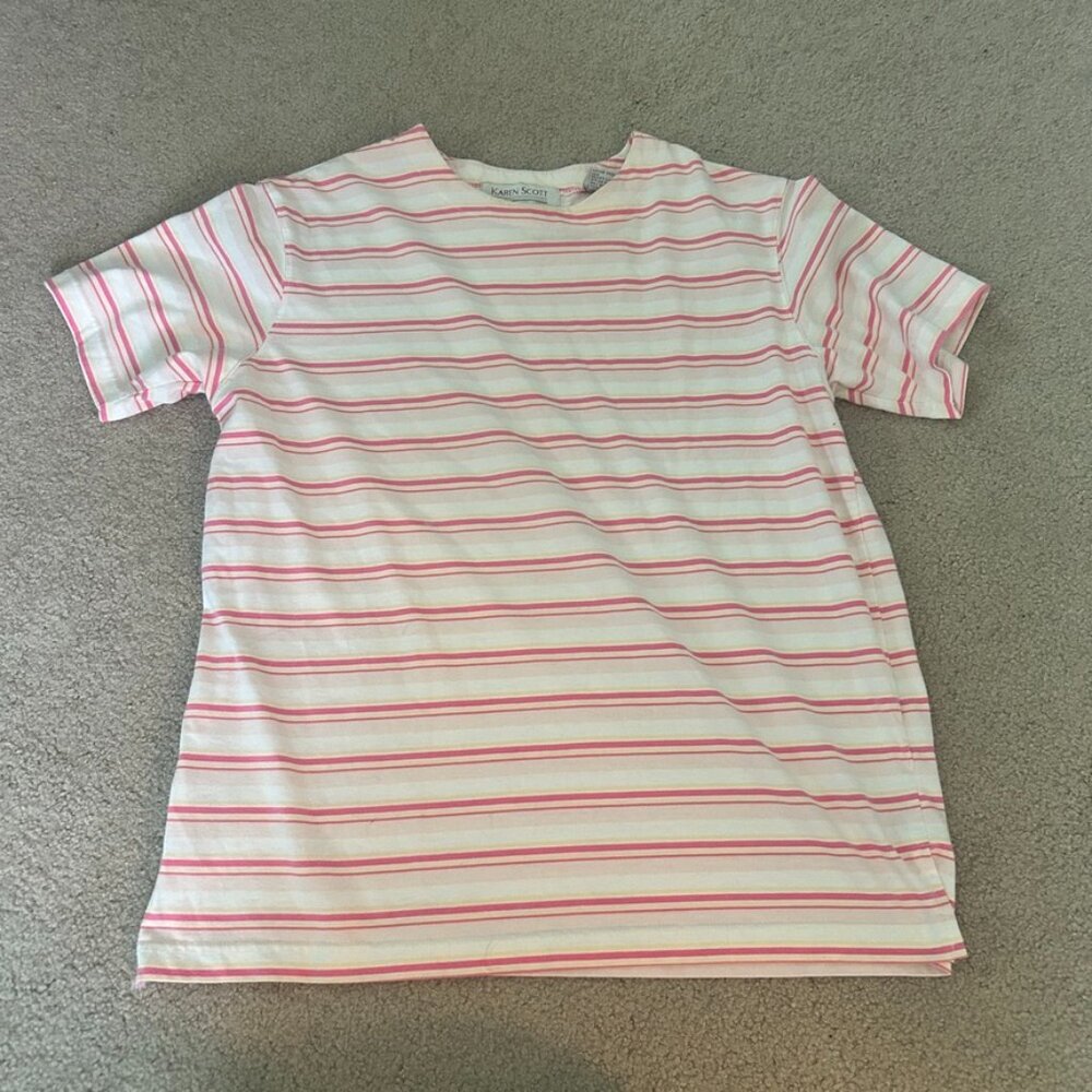 karen scott stripe tee